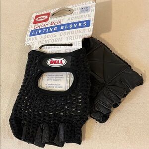 Bell Black Cotton Mesh Lifting Gloves